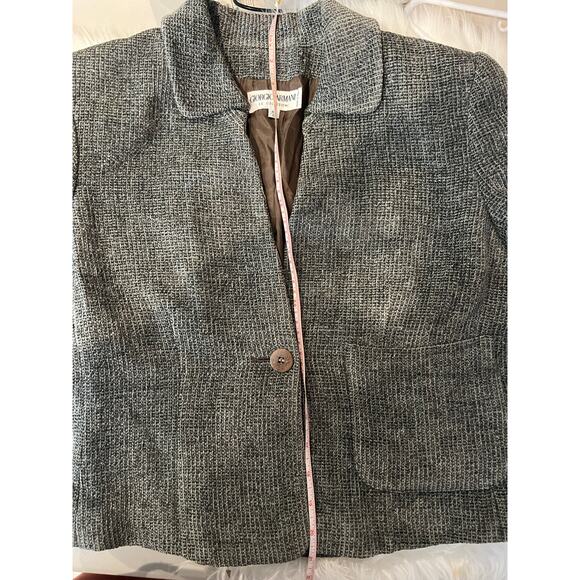 Giorgio Armani Blazer Tweed Blazer Cotton Wool Blend Made in Italy Women's 6 - Picture 5 of 6